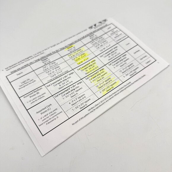 Perkins Dry Goods Miss Lillian Quilt Pattern 169 Topper Throw Queen Quilt - Picture 5 of 5